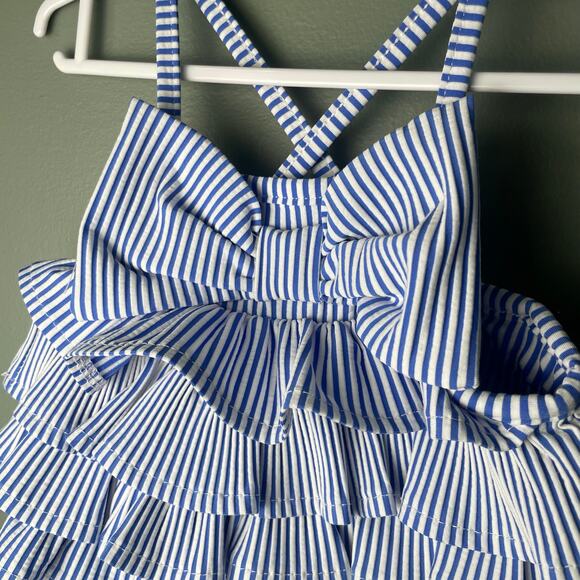 Mudpie Girls Baby Swimsuit. Sz 0-6mo. EUC - Picture 2 of 4